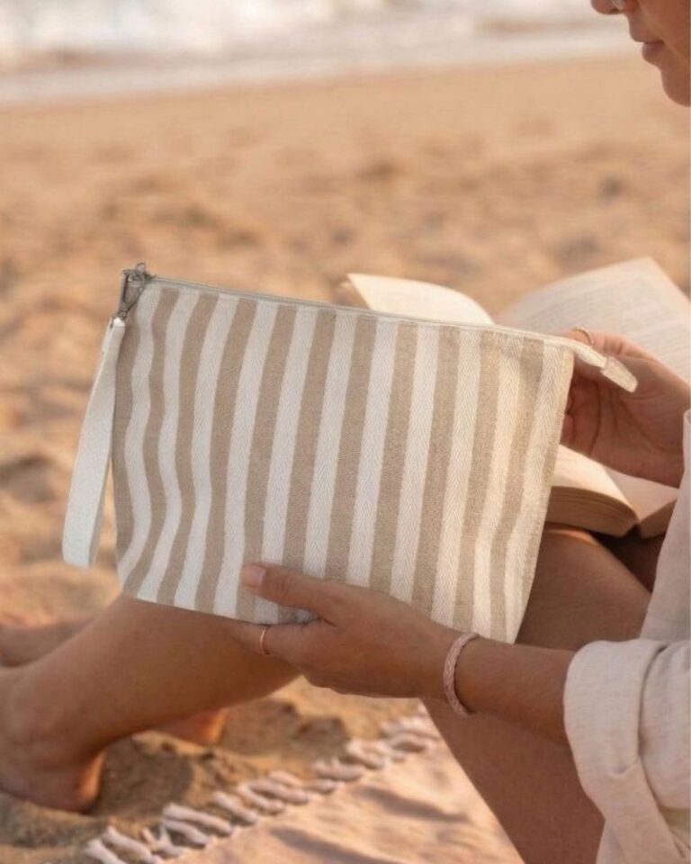 grande pochette guétary beige