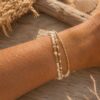 bracelet multirang nacre & perles
