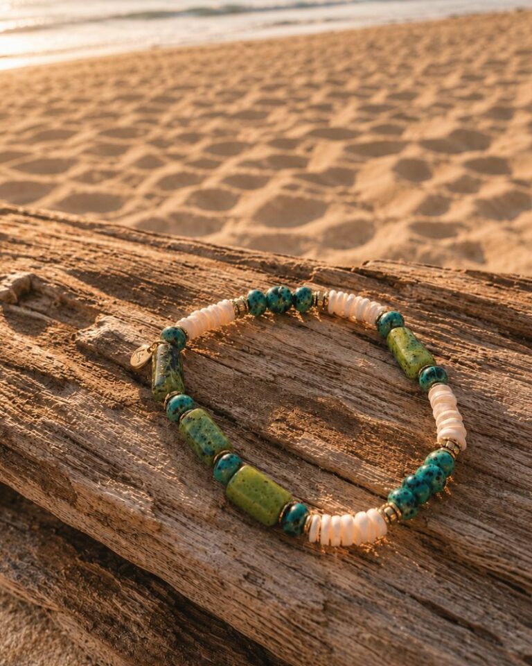 bracelet teahupo jaspe vert