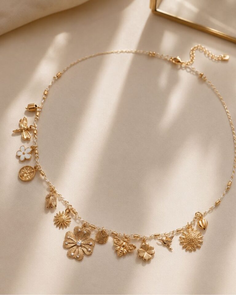 collier ras de cou chance collier ras de cou breloques chance signé Milê Mila