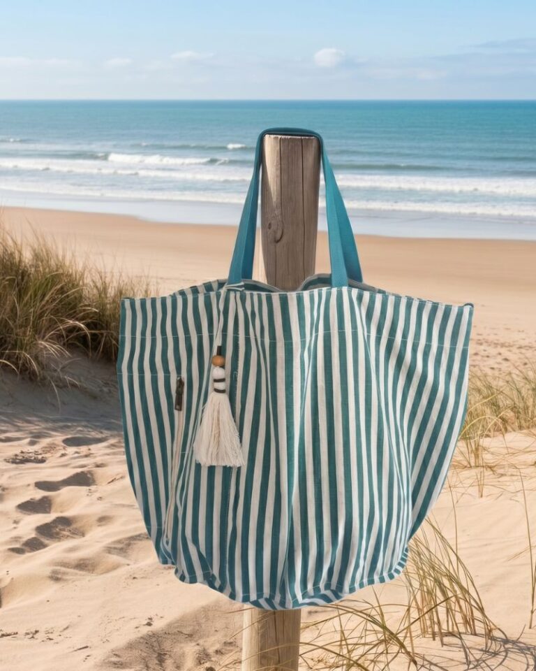 sac de plage santocha turquoise