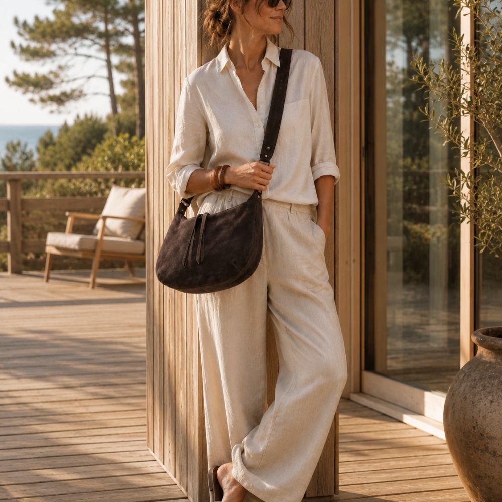 sac en daim élégance naturelle zosha collection