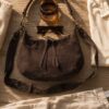 sac en daim emy couleur chocolat