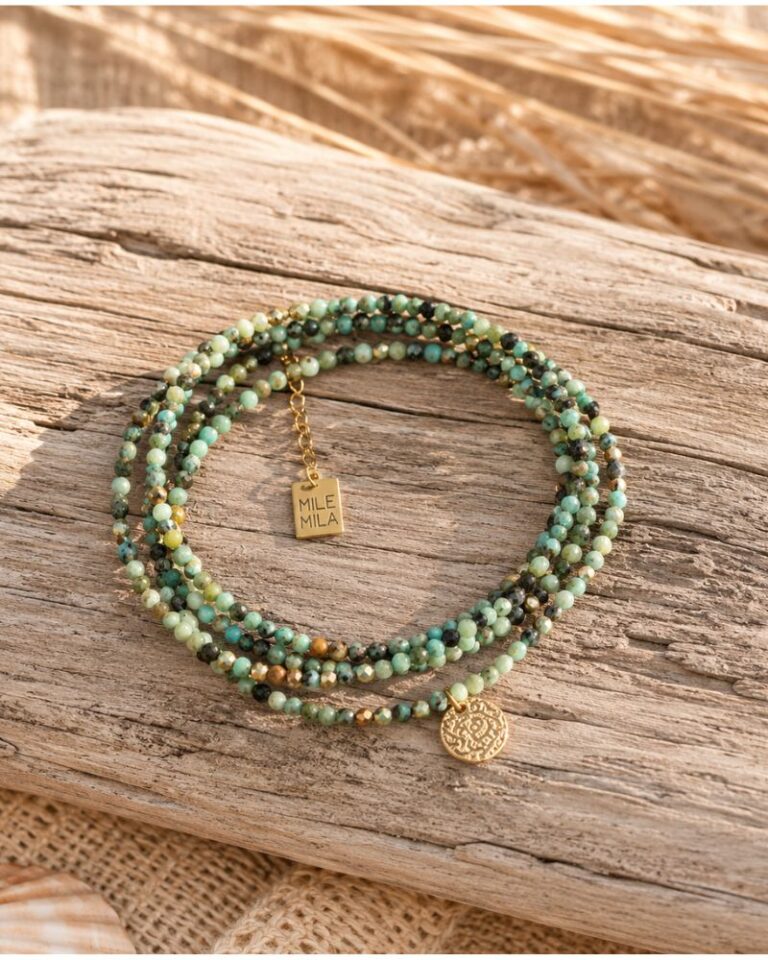 bracelet multirang turquoise africaine bracelet multirang turquoise africaine