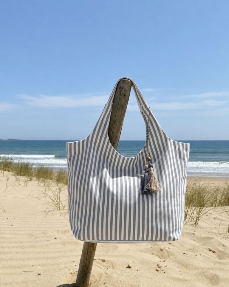 sac de plage marinella gris
