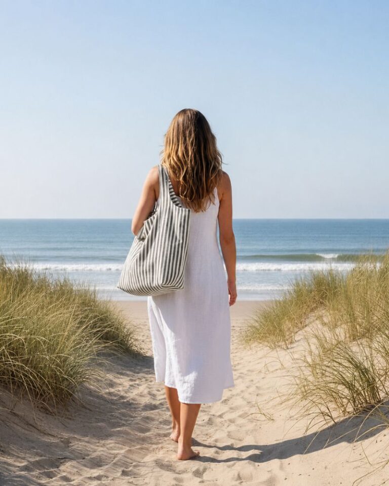sac de plage marinella gris