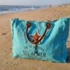 sac de plage sel de mer caraïbes