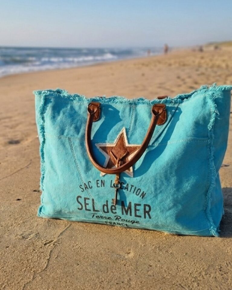 sac de plage sel de mer caraïbes