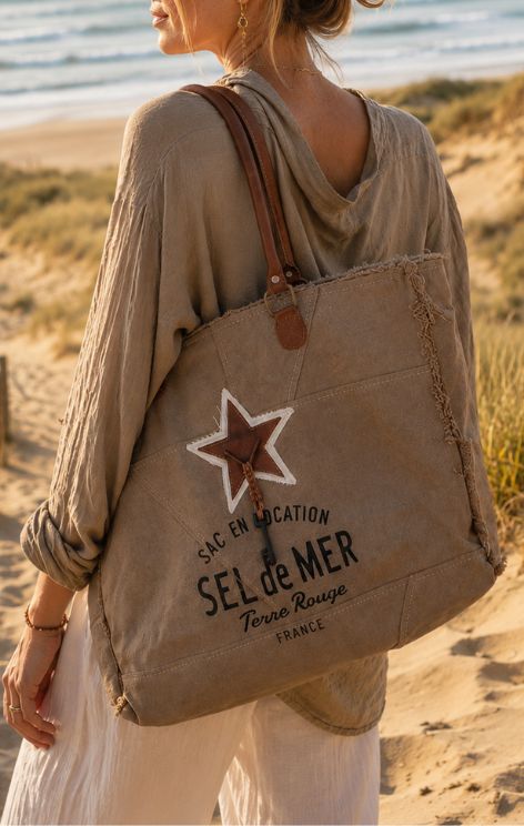 sac de plage terre rouge comment reconnaître le vrai cabas sel de mer